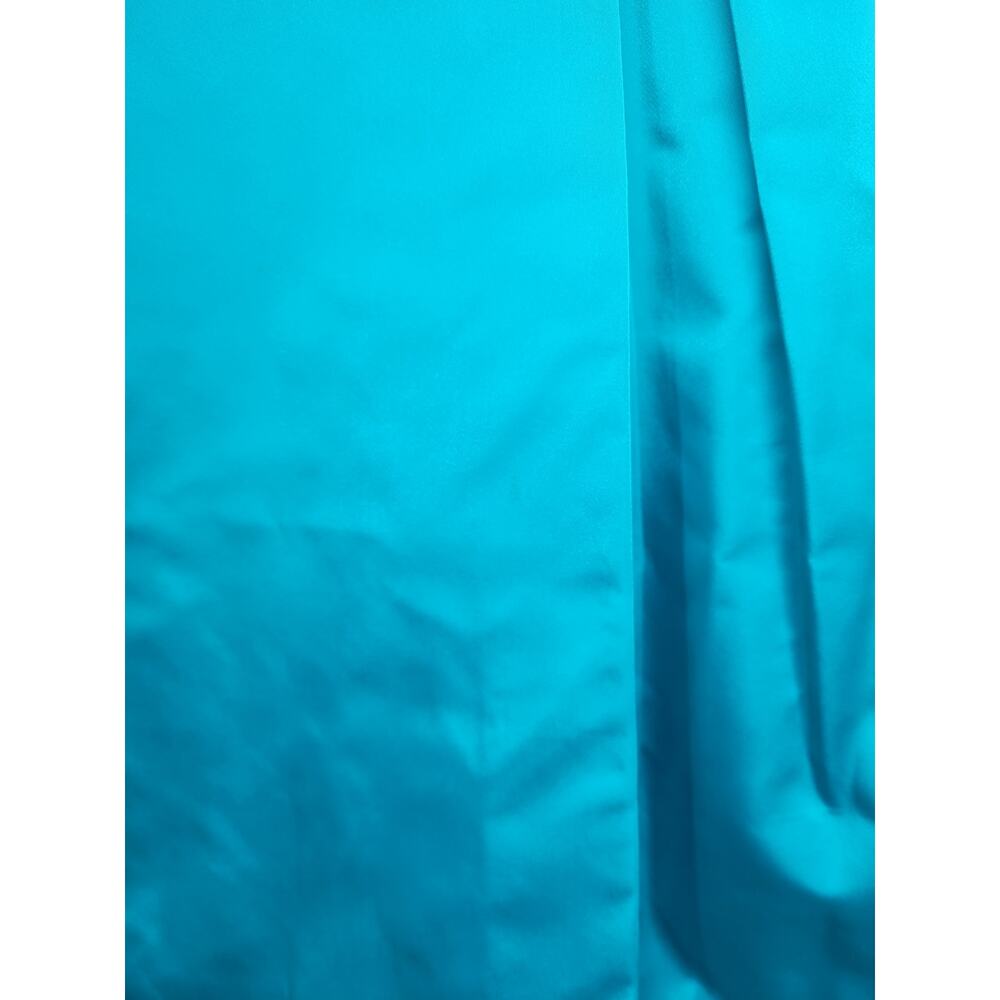 Vintage 50s 60s Satin Blue Boatneck Cocktail Dress Elegant Timeless Style - Picture 13 of 16